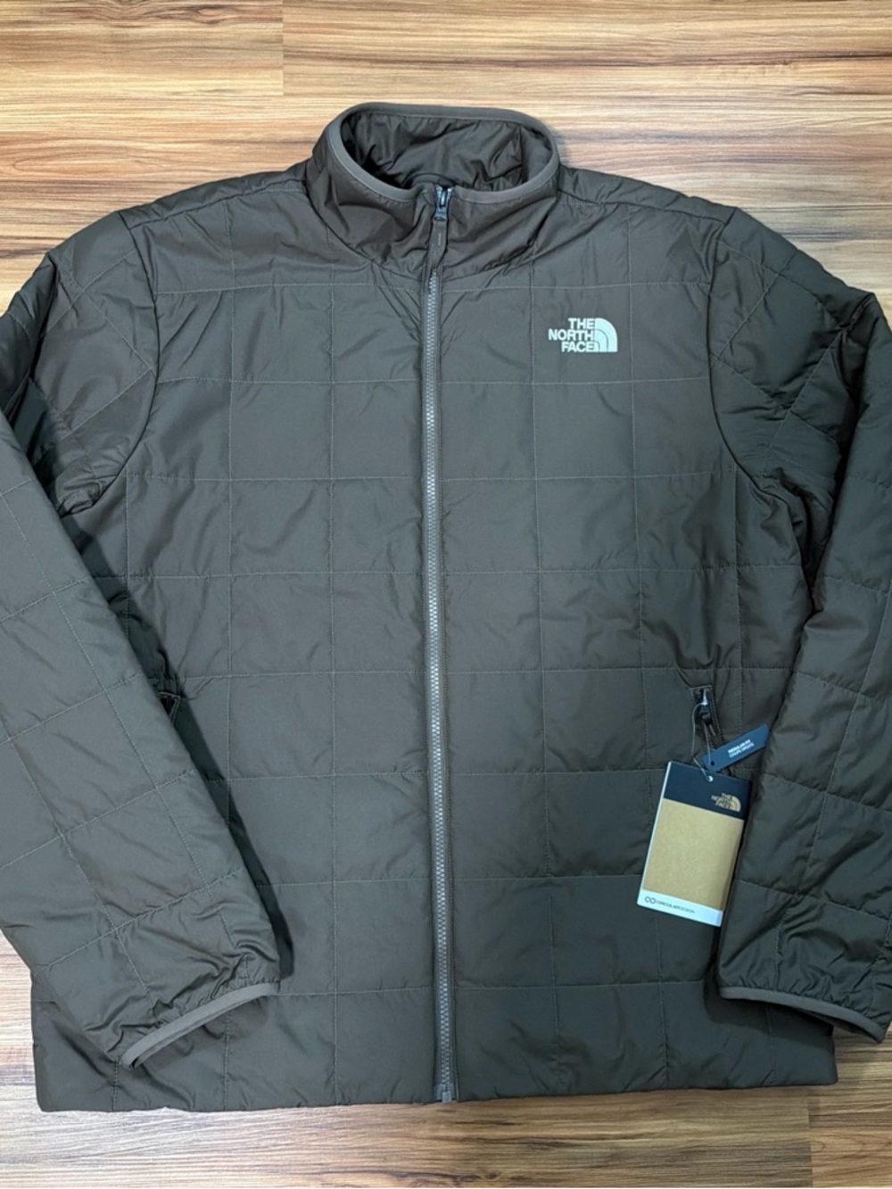 The North Face Men's Dark Brown Quilted Puffer Jacket